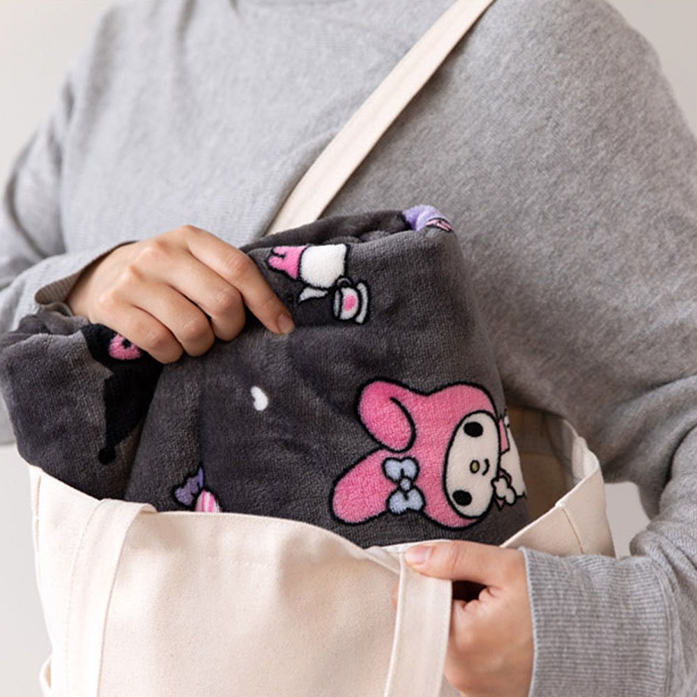Sanrio Characters Snap Button Warm Throw Blanket