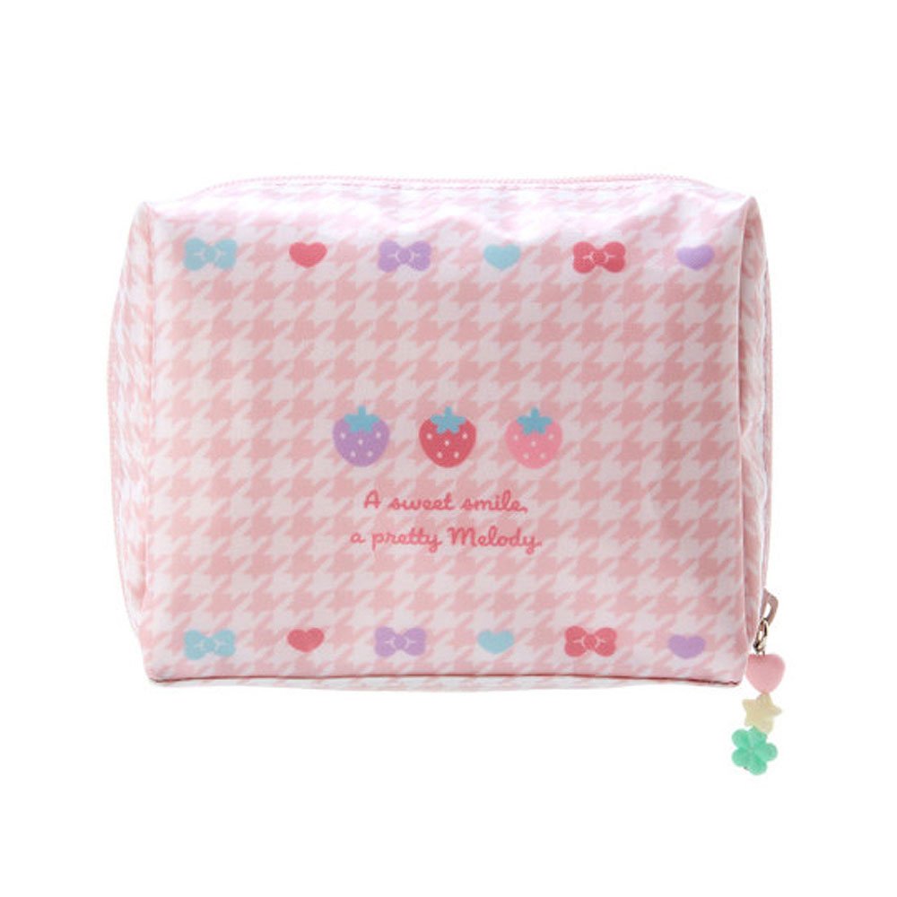 Sanrio My Melody Pouch :Floral Houndstooth
