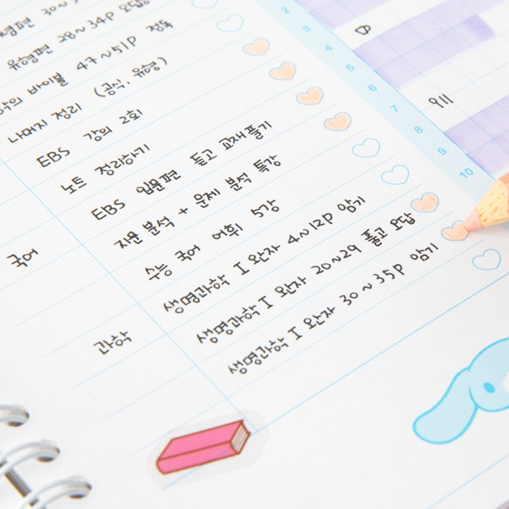 Sanrio Characters 4-Month Study Planner Set