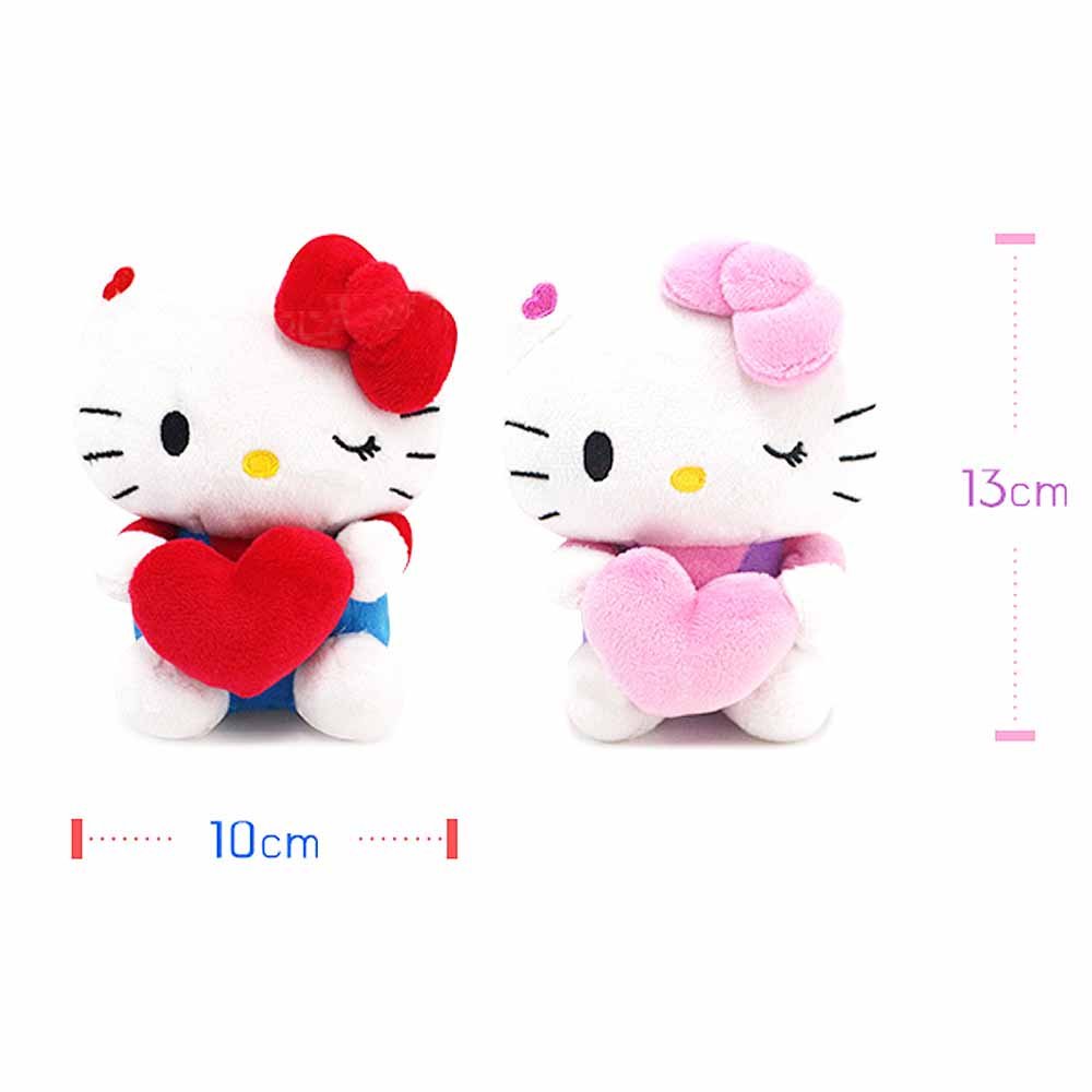 Sanrio Hello Kitty Heart Plush Keychain