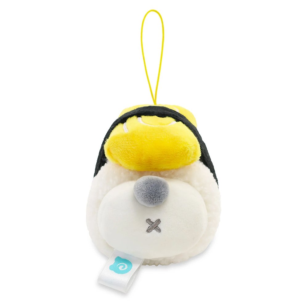 Anirollz Tamago Egg Sushi Pandaroll 4” Plush Keychain