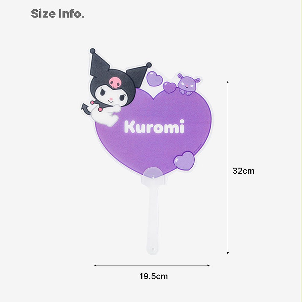 Sanrio Characters Heart Hand Fan