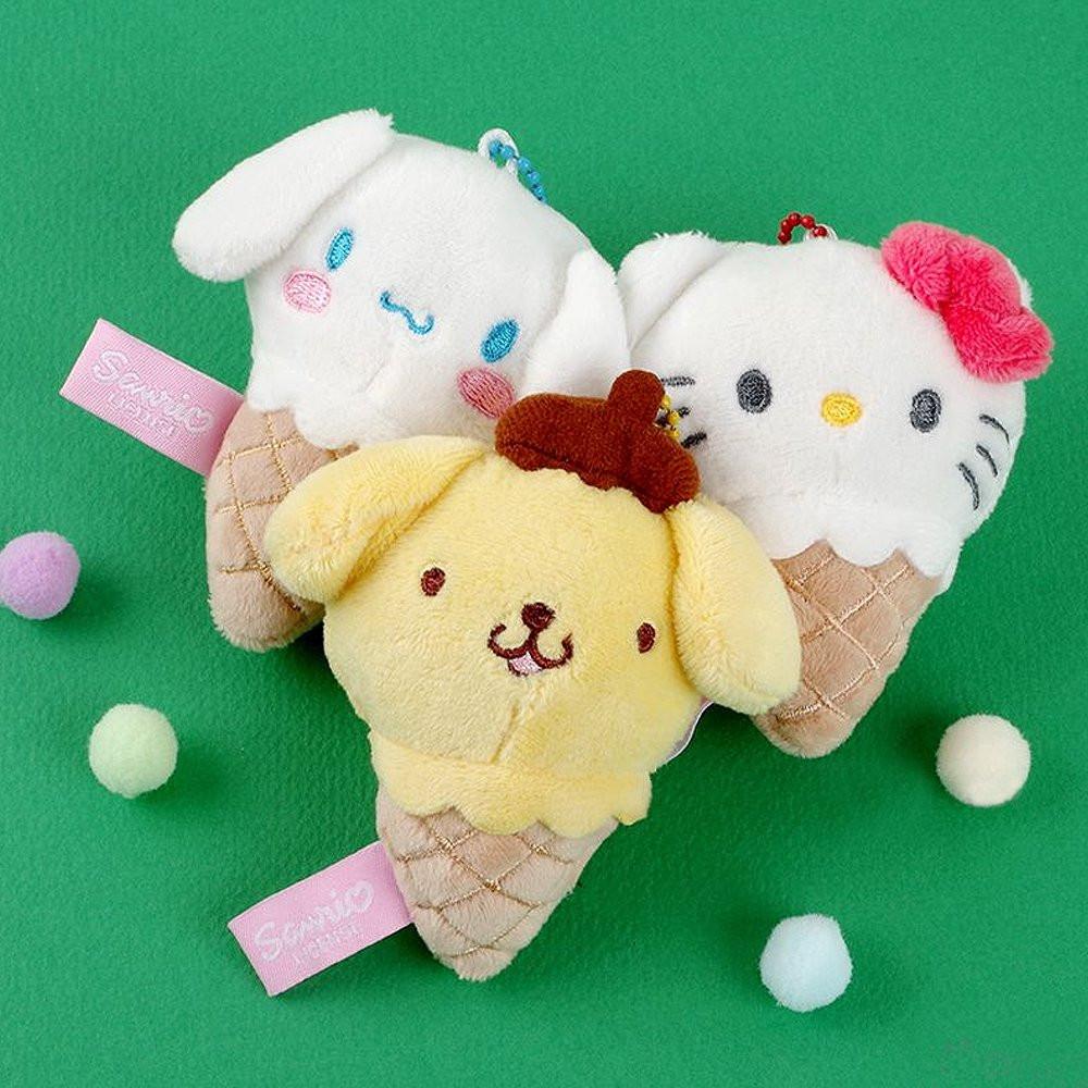 Sarino Characters Ice Cream Cone Plush Keychain
