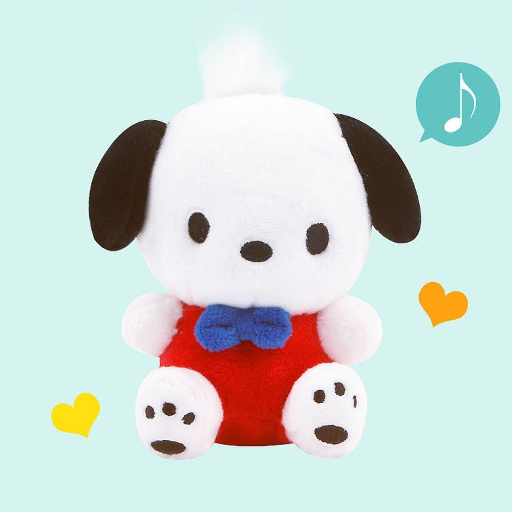 Sanrio Pochacco Blue Bowtie Clip-On Plush