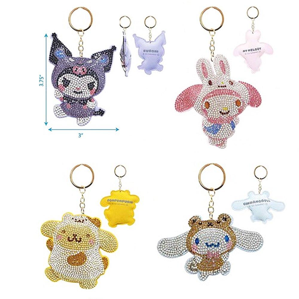 Sanrio Characters Rhinestone Mascot Keychain