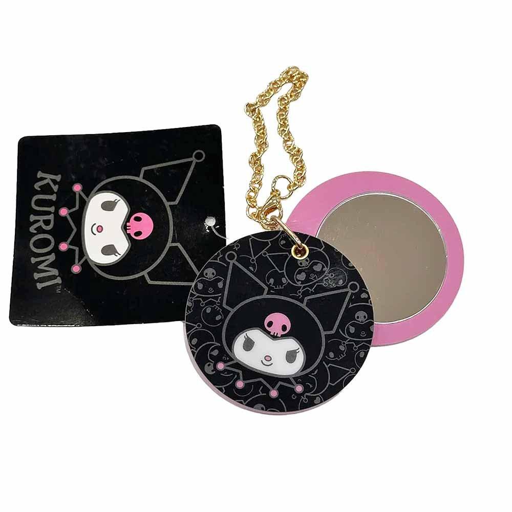 Sanrio Kuromi Silhouette Slide Mirror with Keychain
