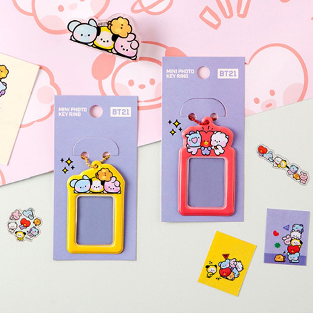 BT21 Mini Photo Key Ring