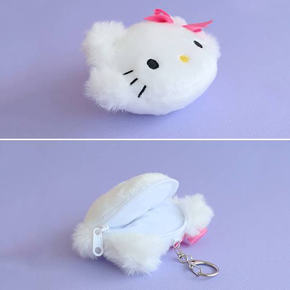 Sanrio Kitty plush, Sanrio Charmmy Kittyplush pouch keychain, Charmmy Kittystuffed animal pouch, Charmmy Kitty coin pouch keychain, Charmmy Kitty plushies, Charmmy Kittyplush toys, Charmmy Kitty backpack clip toys, coin pouch wallet purse