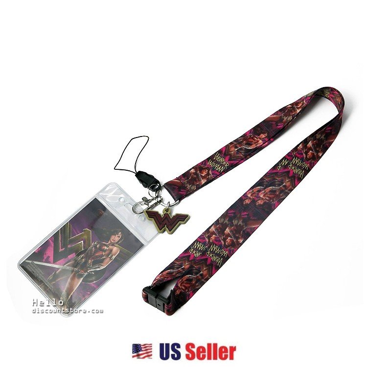 DC Comics Wonder Woman Lanyard with Dangle Action Figure