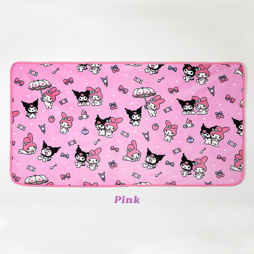 Sanrio Characters Snap Button Warm Throw Blanket