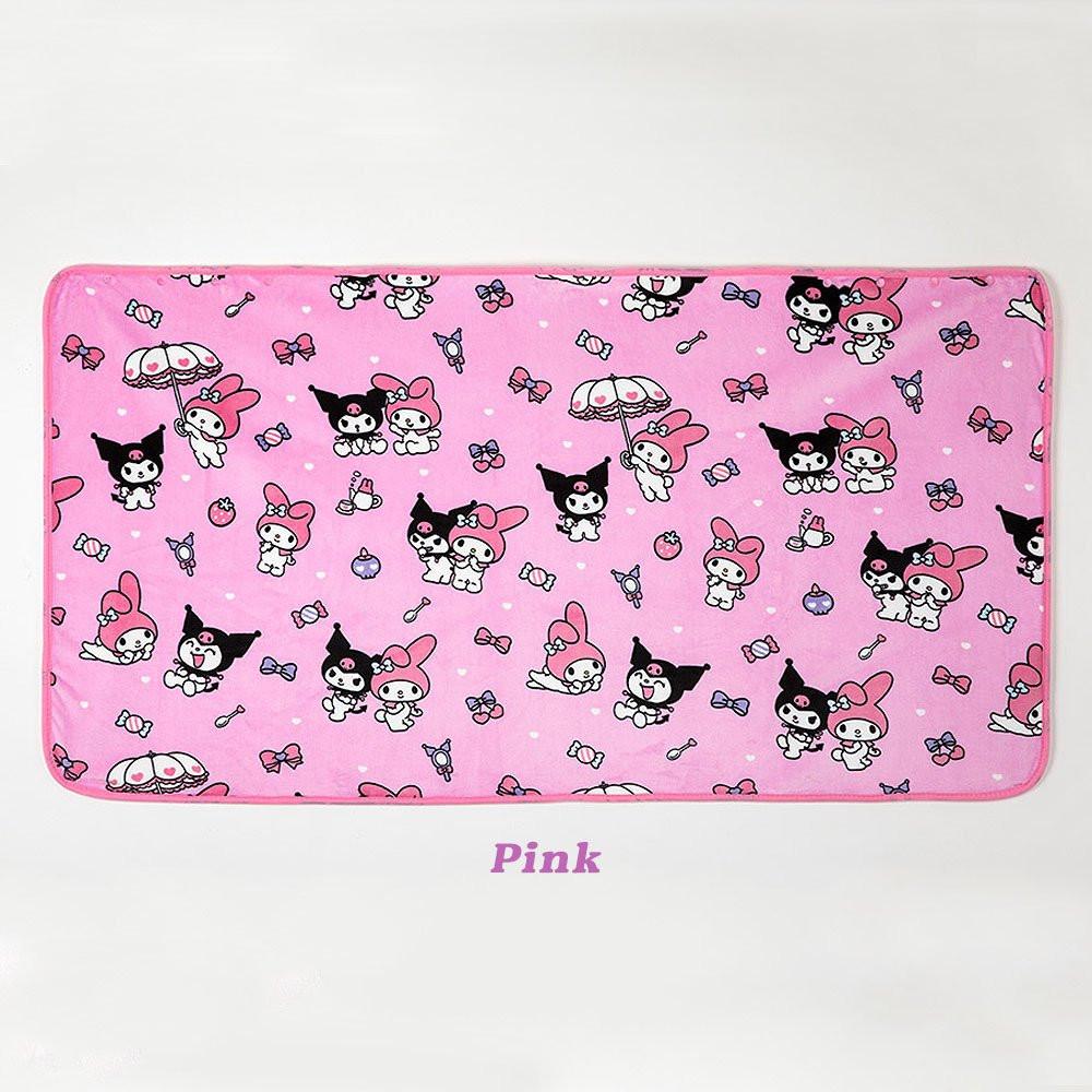 Sanrio Characters Snap Button Warm Throw Blanket