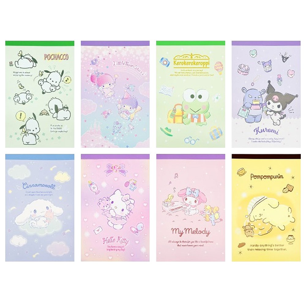 Sanrio Characters Assorted Letter Pad Set