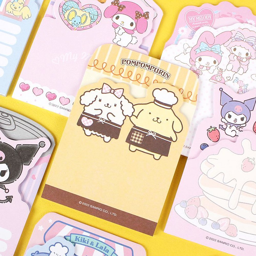 Sanrio Characters Cutie Non-Sticky Memo Set