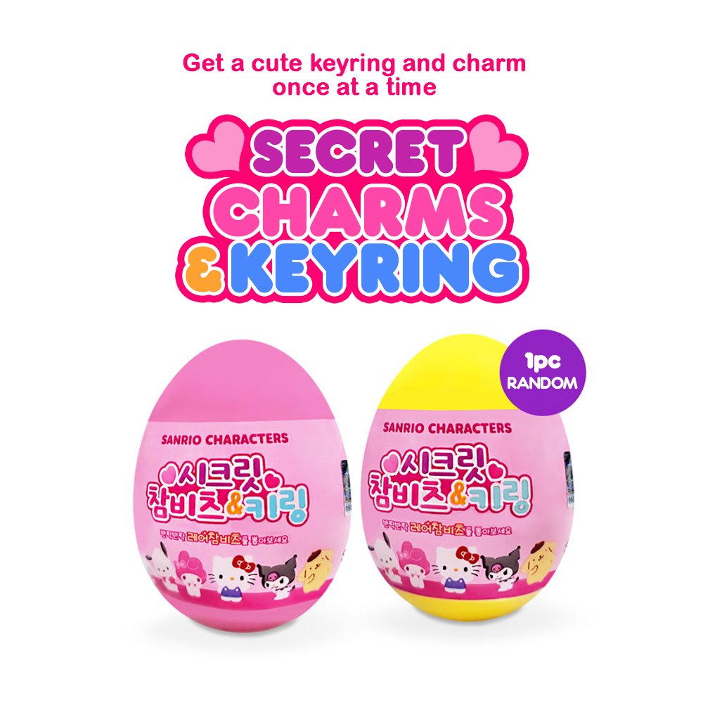 Sanrio Character Secret Shoe Charm & Keychain