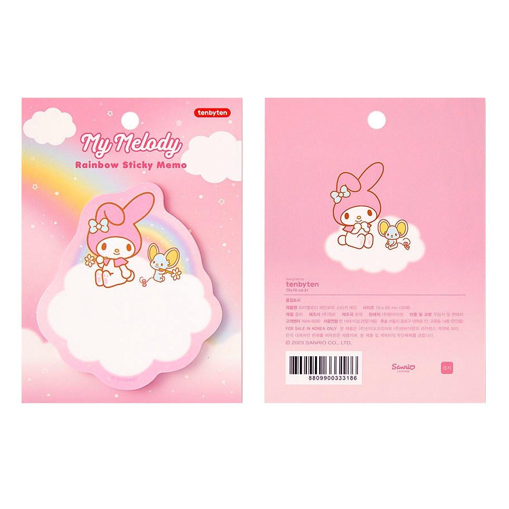 Sanrio Characters Rainbow Sticky Memo Pad