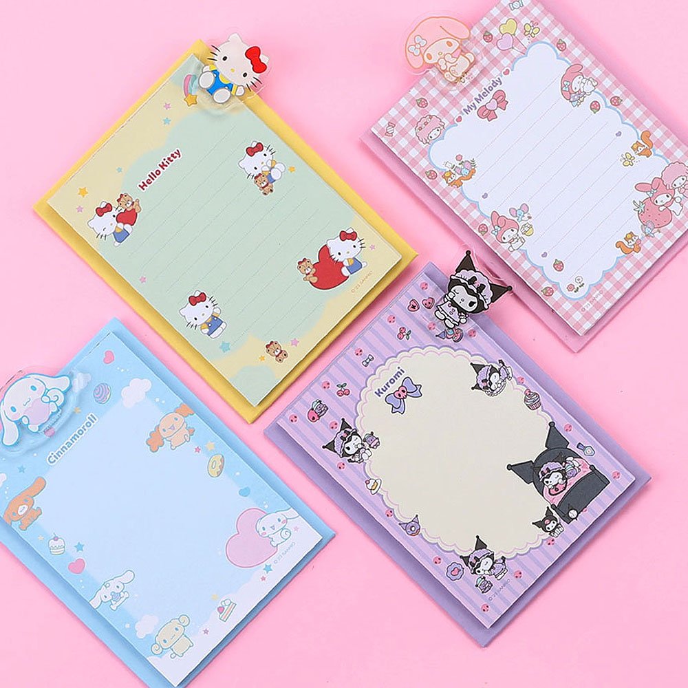 Sanrio Characters Mini Clip Board With Memo Pad