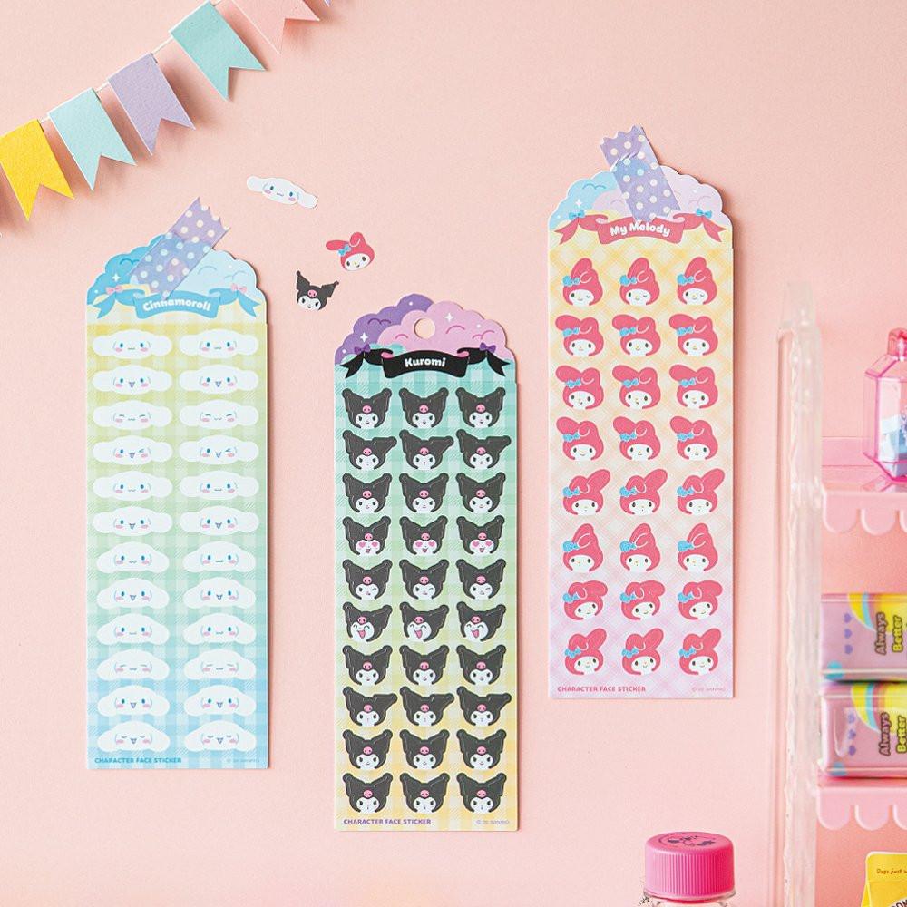 Sanrio Characters Face Sticker Sheet