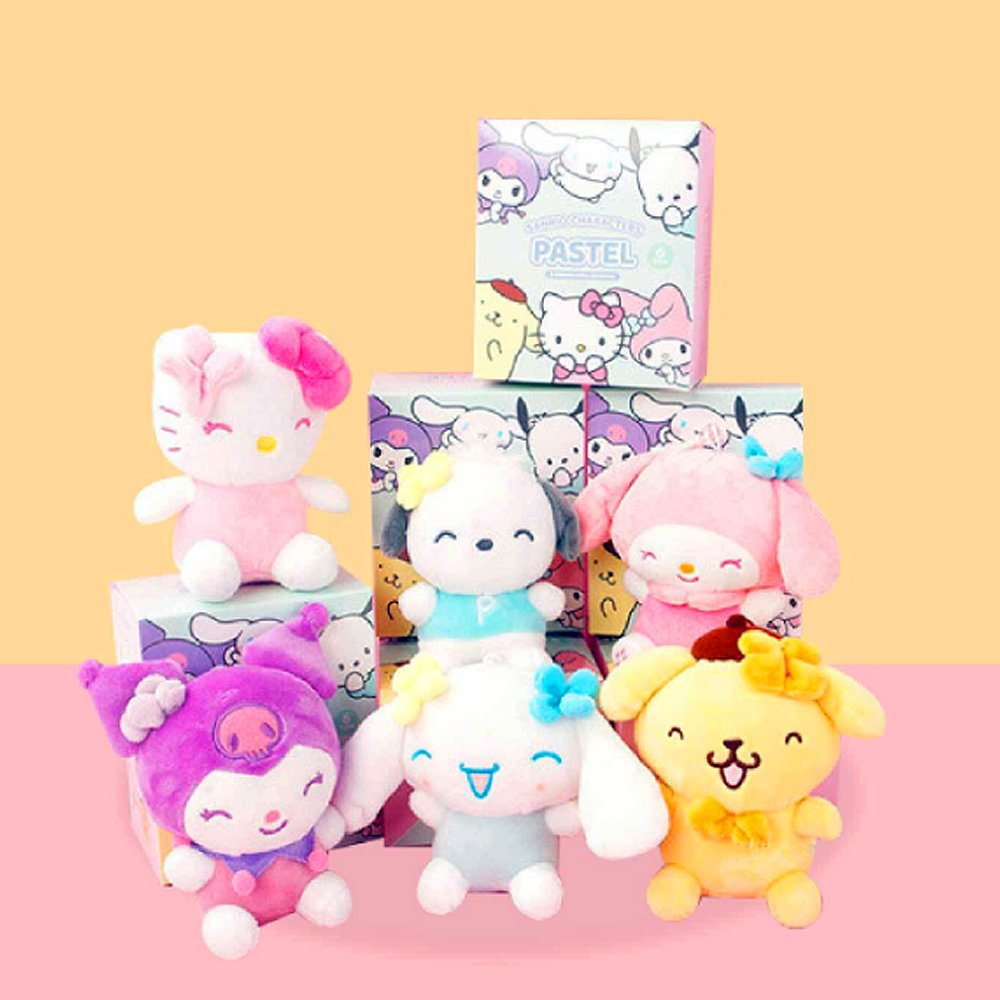 Sanrio Characters Pastel Clip-On Plush Random Box