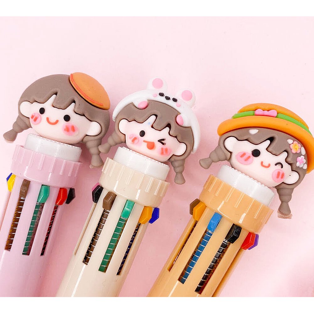 Girl Friends 10-Color 0.5mm Ballpoint Pen