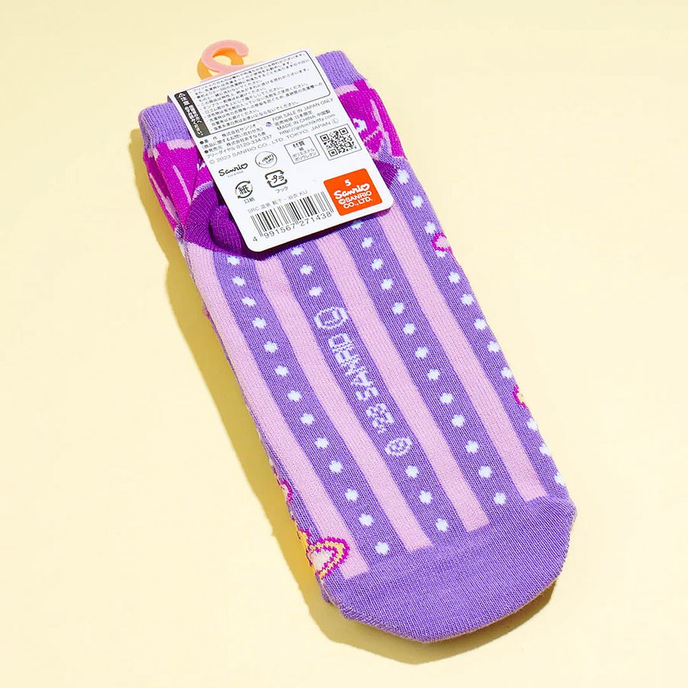 Sanrio Kuromi Low-Cut Socks :Yukata