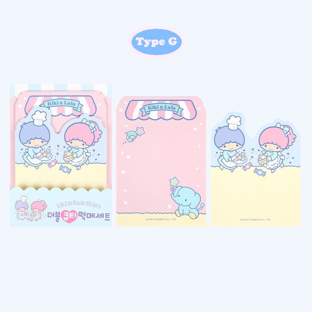 Sanrio Characters Cutie Non-Sticky Memo Set