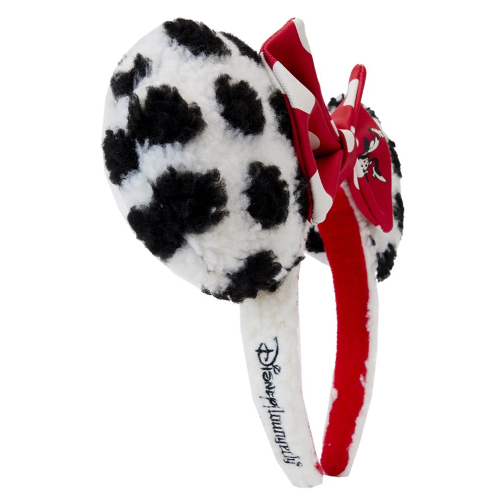 Loungefly x Minnie Mouse Rocks the Dots Classic Sherpa Ear Headband