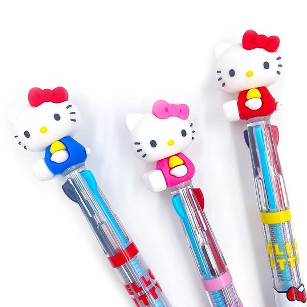 Sanrio Hello Kitty Figure 3-Color Ballpoint Pen Set