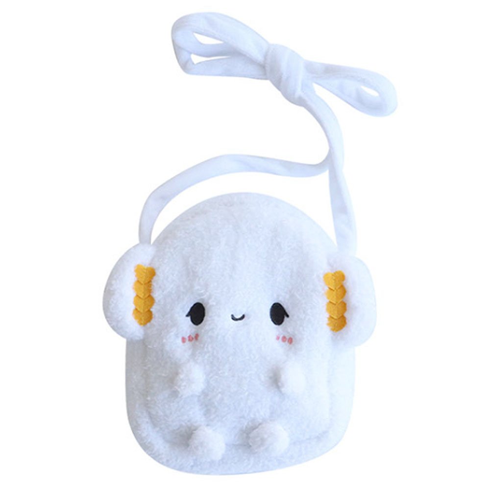 Sanrio plush pouch crossbody bag, Sanrio plush pouch shoulder bag, Sanrio stuffed animal pouch bag, Sanrio My Sweet Piano plush pouch, Sanrio Charmmy Kitty plush pouch, Sanrio Cogimyun plush pouch, Sanrio Usahana plush pouch, Sanrio Corocorokuririn plush pouch,