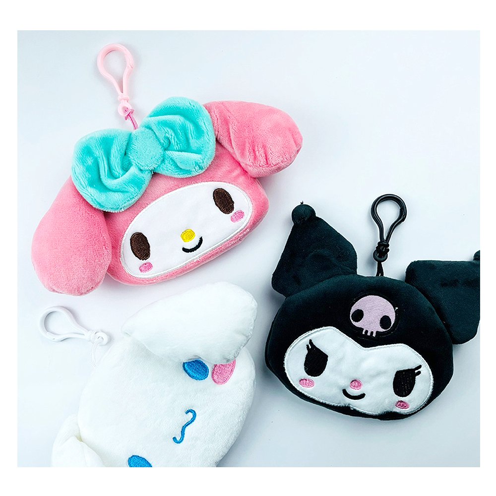 Sanrio My Melody Plush Coin Wallet w/Bag Clip