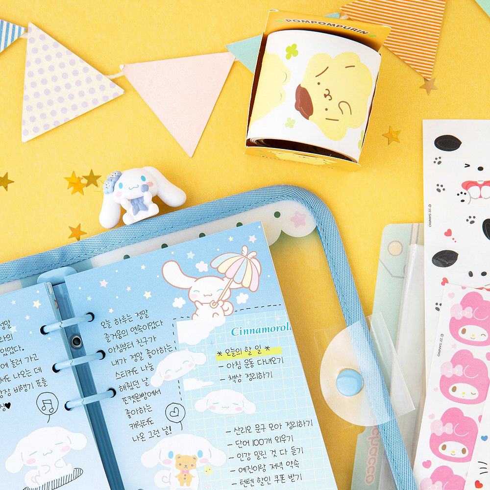 Sanrio Characters Cutie Roll Sticker