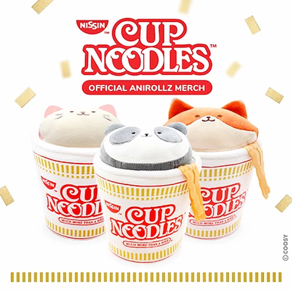 Anirollz x Nissin Cup Noodles Mochi 6" Plush