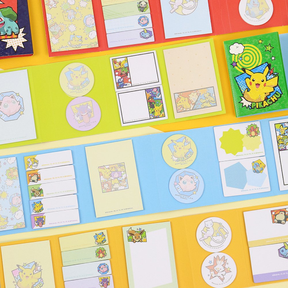 Pokemon 6-Side Assorted Sticky Memo