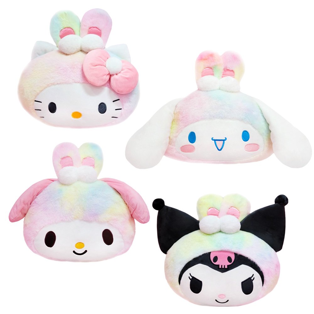 Sanrio Characters Rainbow Face Cushion