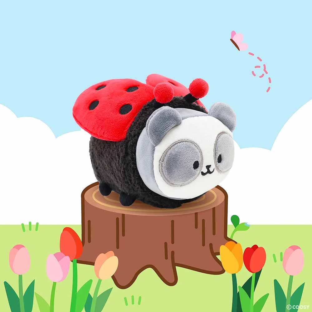 Anirollz Ladybug Pandaroll 6" Small Outfitz Plush