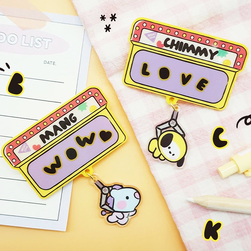 BT21 Minini Acrylic Name Badge