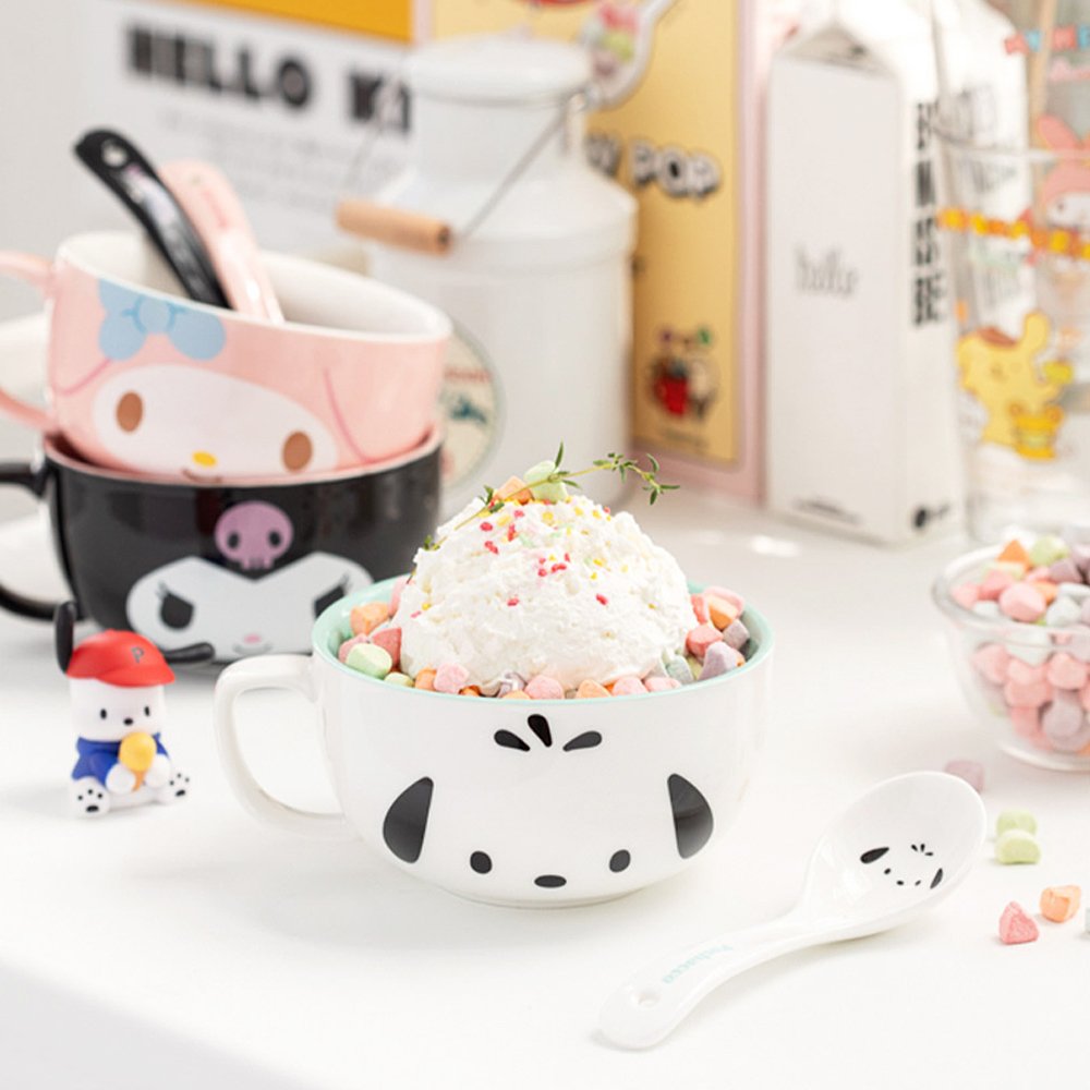 Sanrio Characters Cereal Bowl & Spoon Set