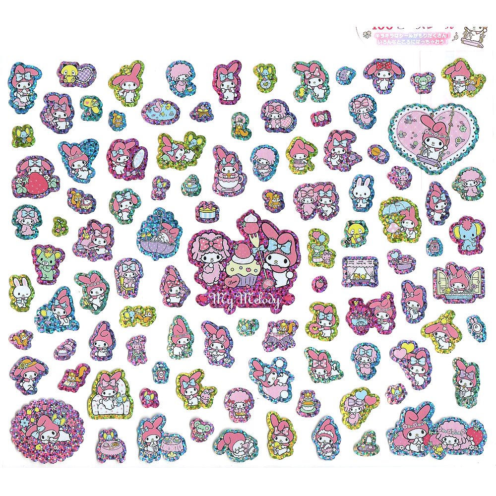 Sanrio My Melody 100pcs Hologram Deco Sticker