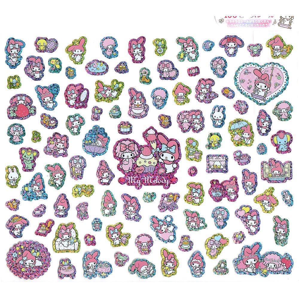 Sanrio My Melody 100pcs Hologram Deco Sticker