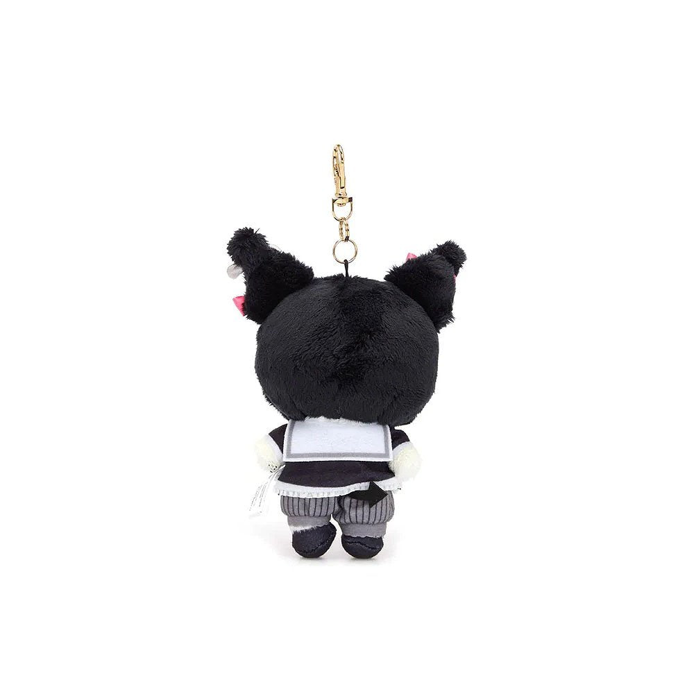 Sanrio Kuromi Winking Plush Mascot Keychain :Black