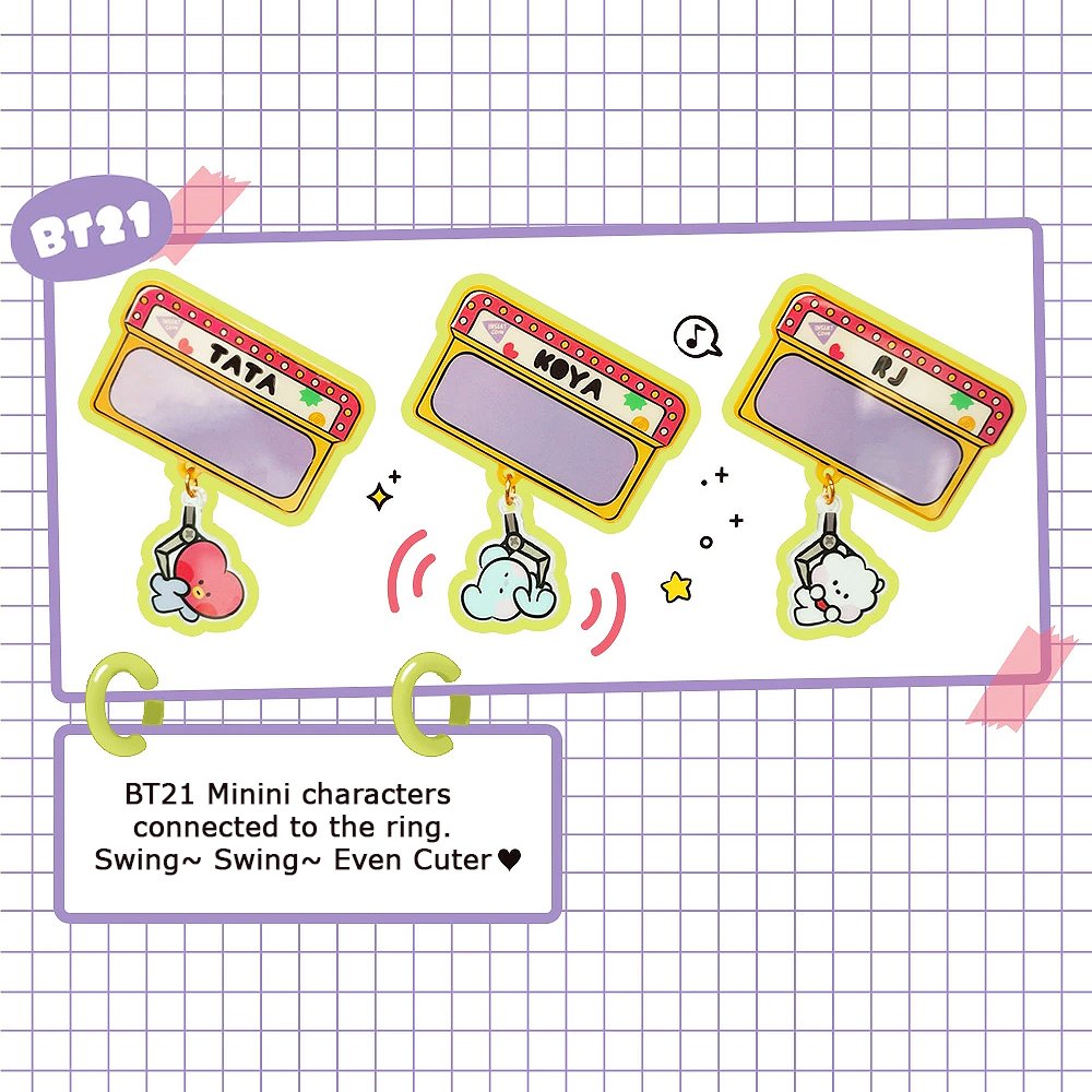 BT21 Minini Acrylic Name Badge