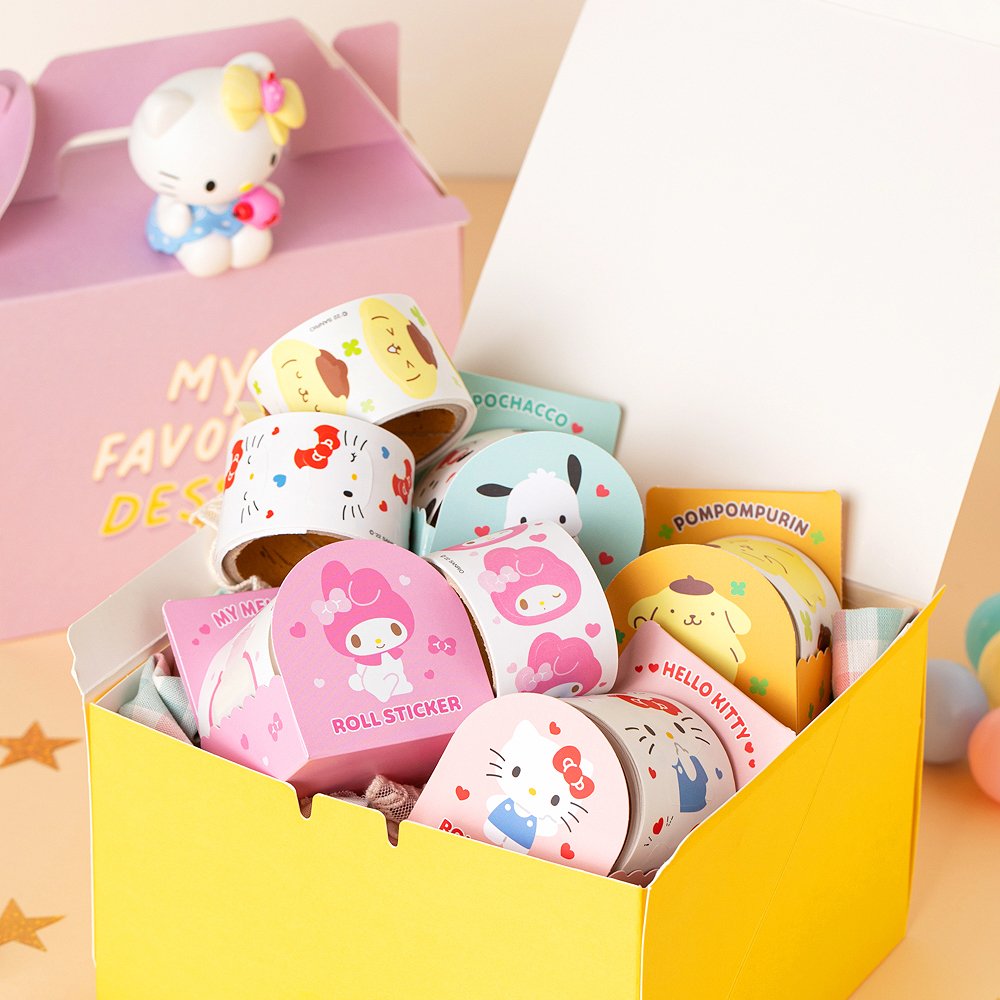 Sanrio Characters Cutie Roll Sticker