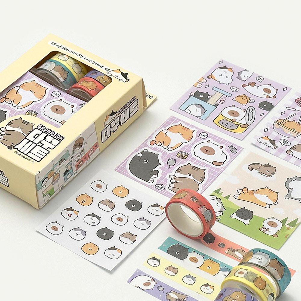 Soondeok Washi Tape & Sticker Set