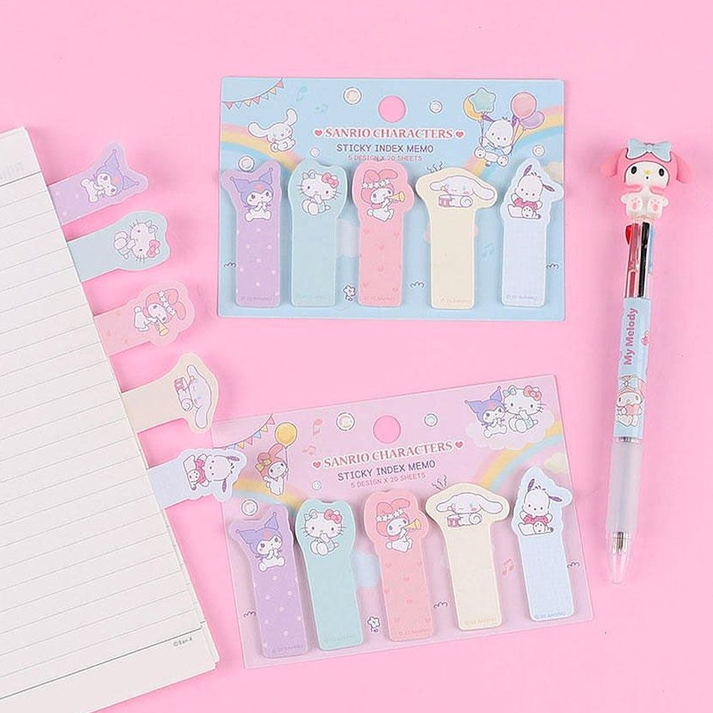 Sanrio Characters Assorted Sticky Index Memo