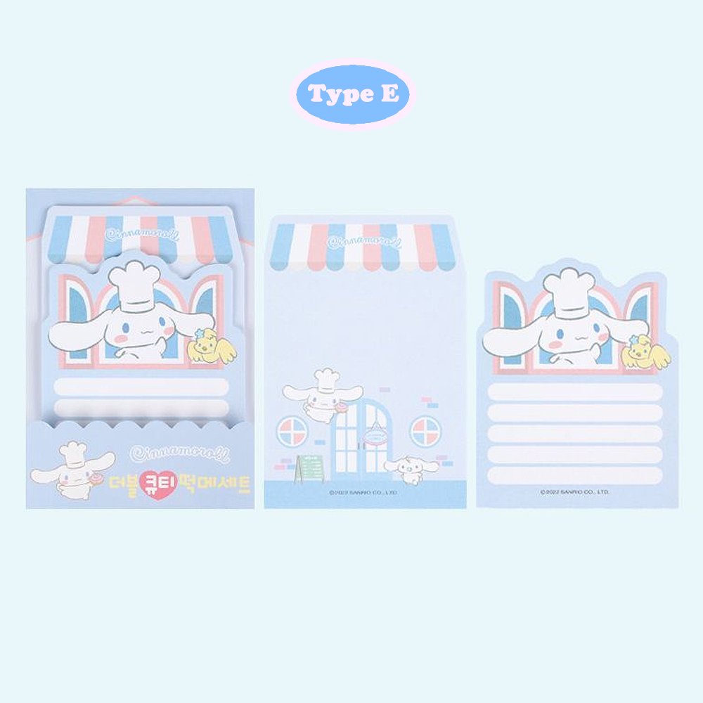 Sanrio Characters Cutie Non-Sticky Memo Set