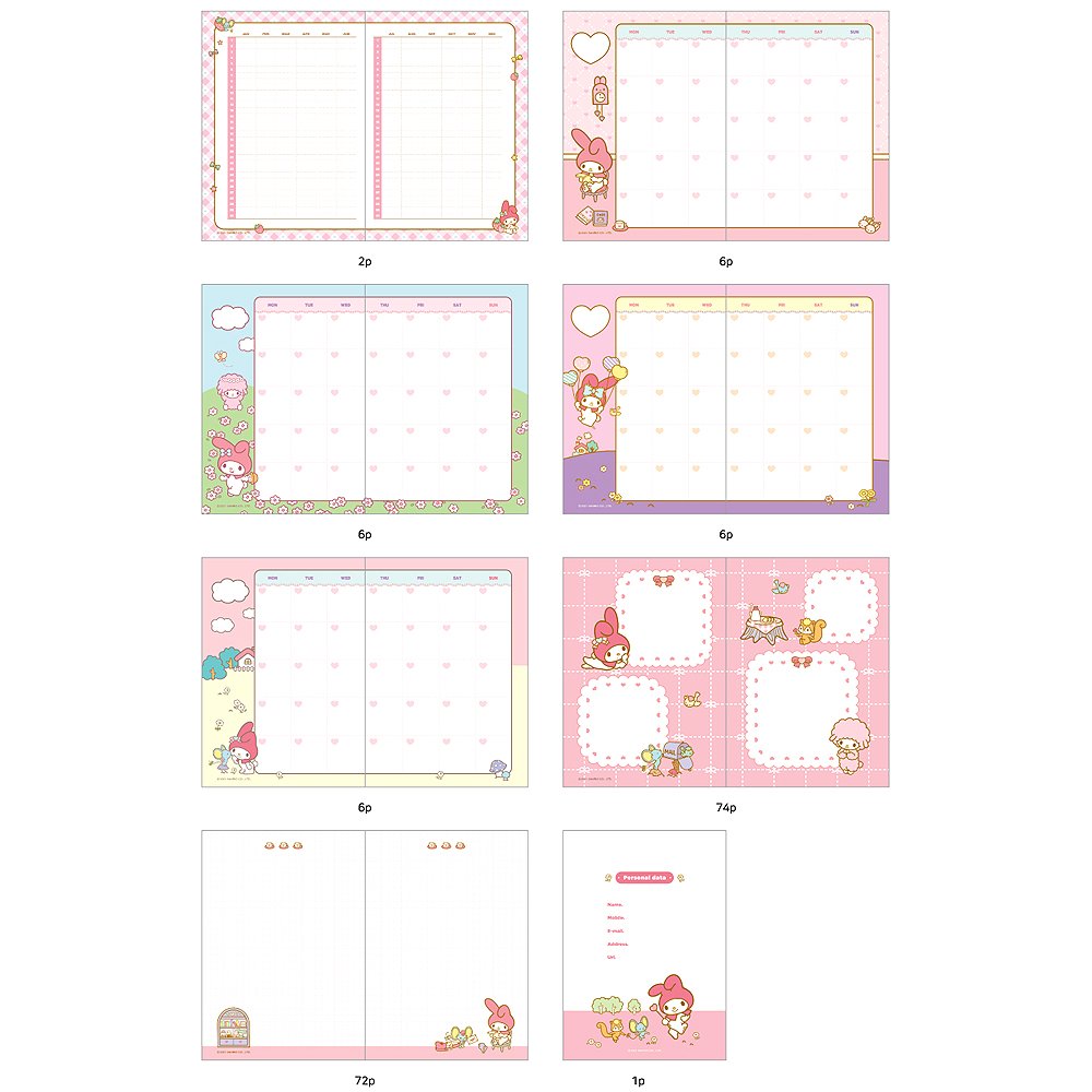 Sanrio Characters Diary Planner