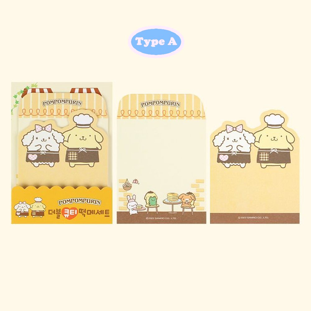 Sanrio Characters Cutie Non-Sticky Memo Set