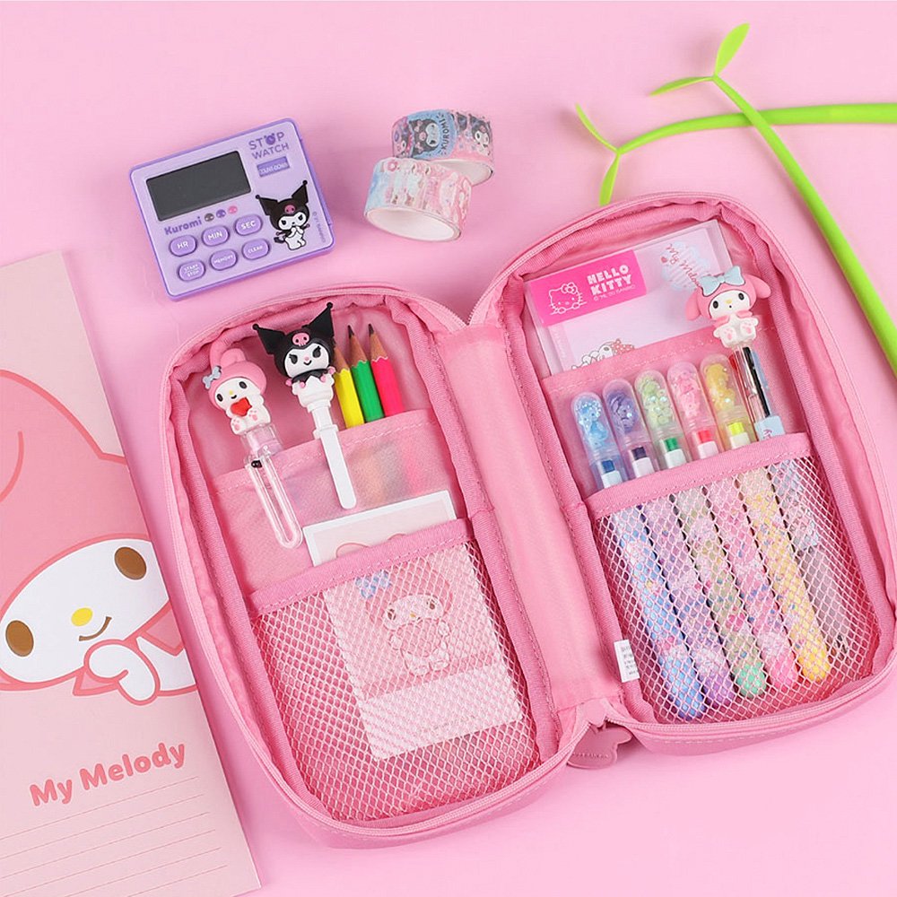 Sanrio Characters Big Face Multi Pencil Pouch