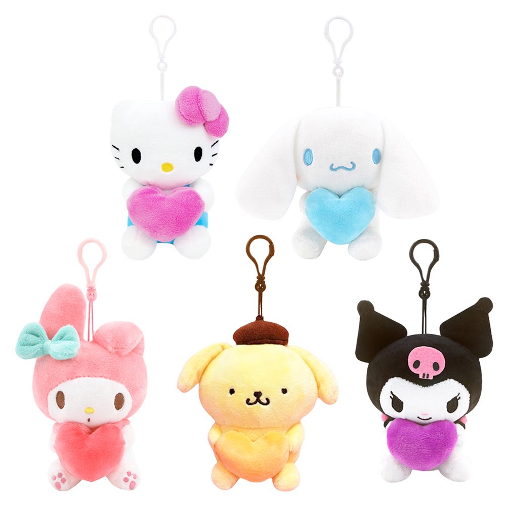 Sanrio Characters Clip-on Plush : Heart