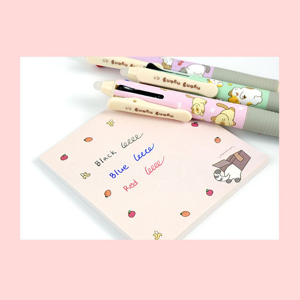 Meow Meow Cats 3-Color Erasable Pen