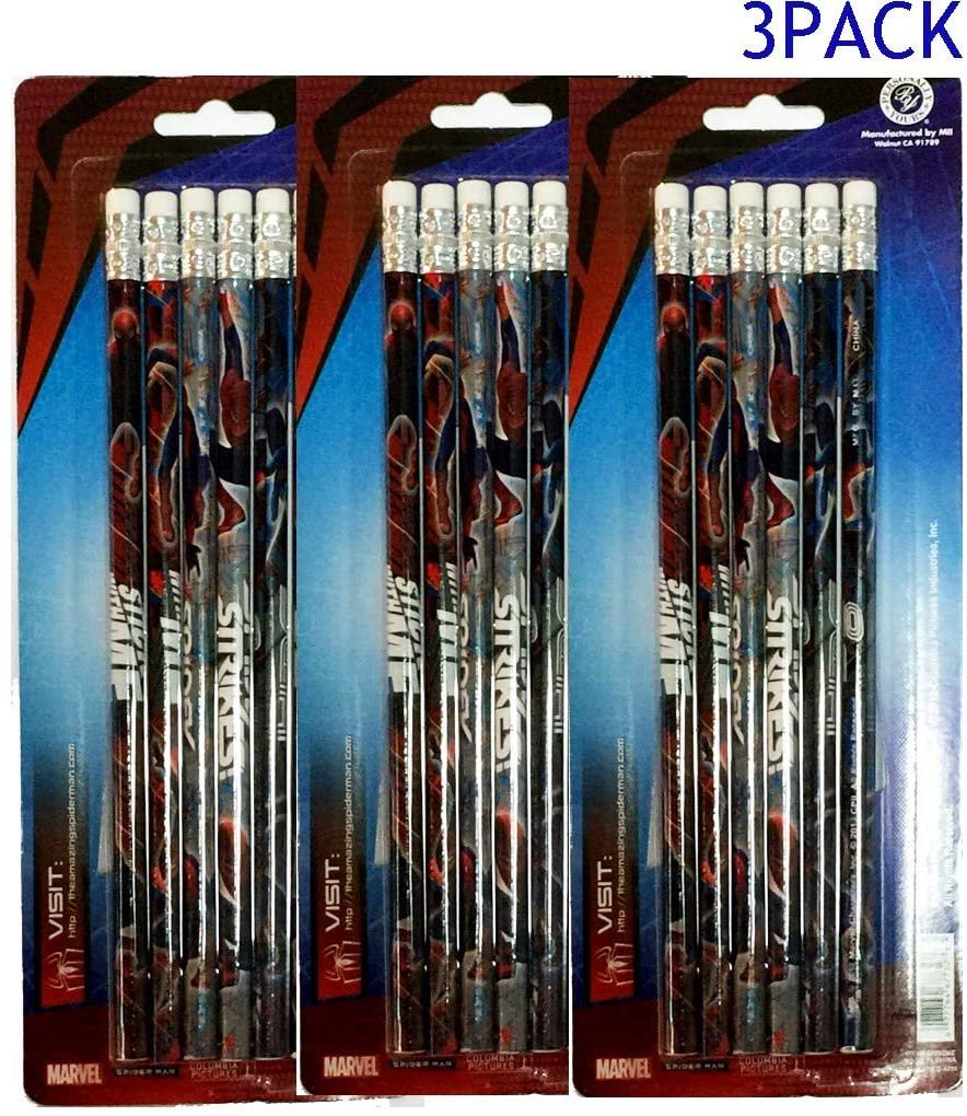 Spiderman 6pcs Pack Wooden Pencils Set